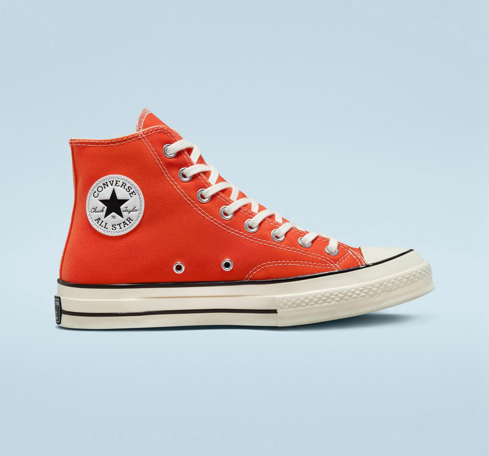 High Tops Tenis Converse Chuck 70 Canvas Seasonal Color Unisex Hombre Rojas Colombia | QXEYH-9856