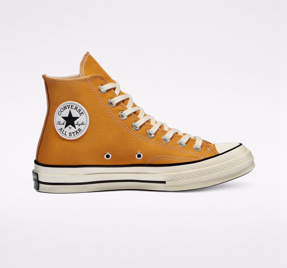 High Tops Tenis Converse Chuck 70 Vintage Canvas Unisex Hombre Marrones Negras Colombia | AUIRP-6945