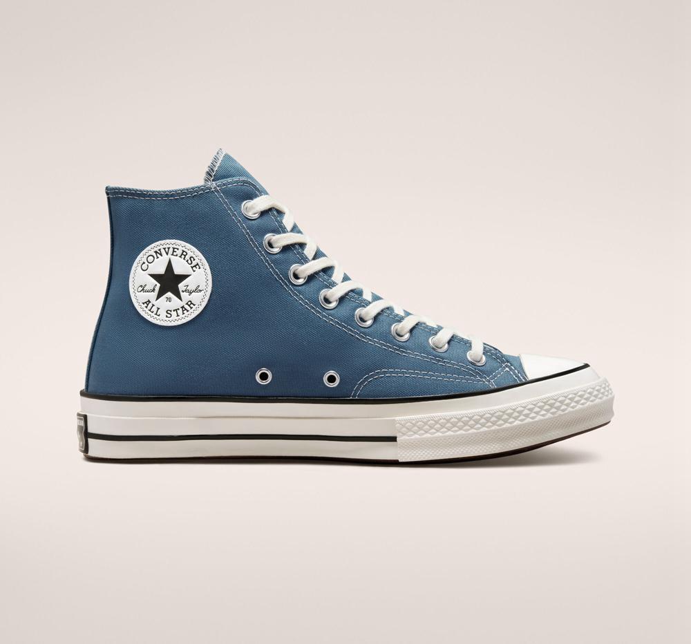 High Tops Tenis Converse Chuck 70 Vintage Canvas Unisex Hombre Azules Verde Menta Negras Colombia | GVFBQ-7194