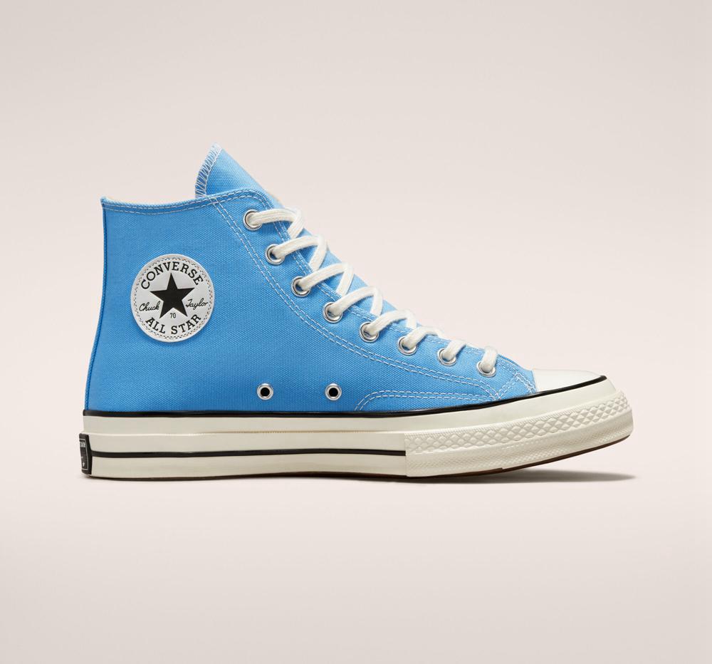 High Tops Tenis Converse Chuck 70 Vintage Canvas Unisex Hombre Azules Negras Colombia | MWDYO-4062