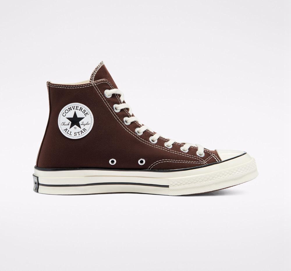 High Tops Tenis Converse Chuck 70 Vintage Canvas Unisex Hombre Marrones Verde Menta Negras Colombia | WVUQT-6534
