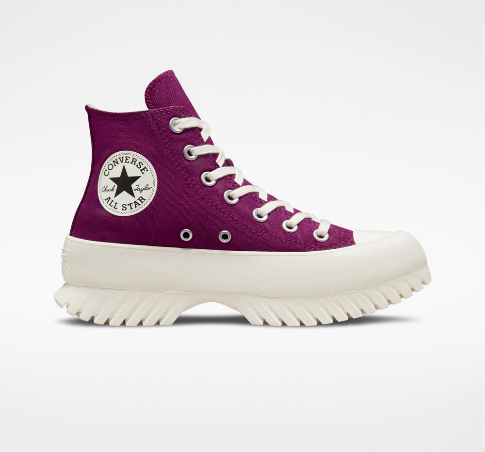 High Tops Tenis Converse Chuck Taylor All Star Lugged 2.0 Unisex Hombre Moradas Negras Colombia | BJAEF-2019
