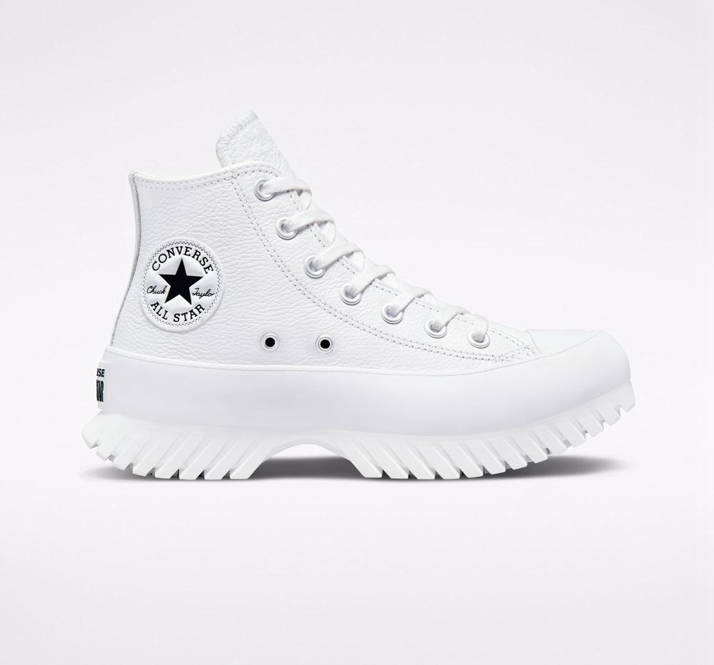 High Tops Tenis Converse Chuck Taylor All Star Lugged 2.0 Leather Unisex Hombre Blancas Negras Colombia | EWSJQ-2397