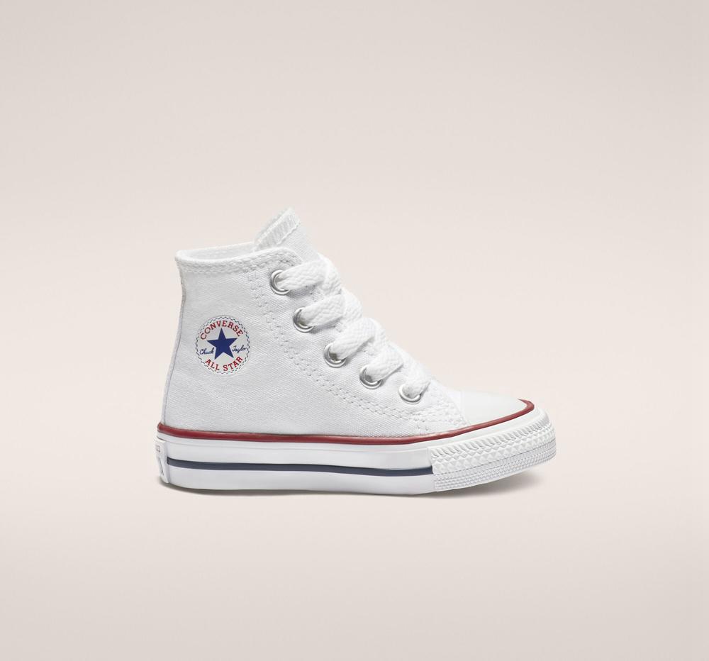 High Tops Tenis Converse Chuck Taylor All Star Classic Toddler Niña Blancas Colombia | FGANP-1467