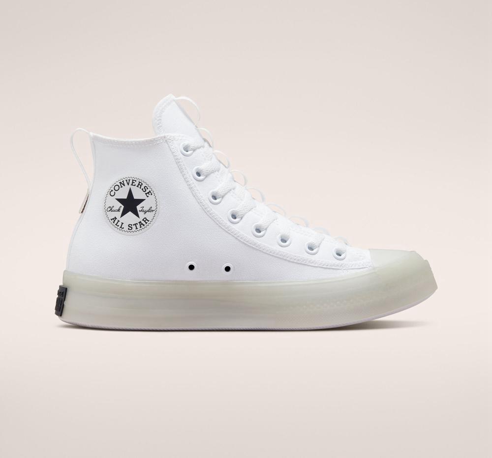 High Tops Tenis Converse Chuck Taylor All Star Cx Explore Unisex Hombre Blancas Blancas Negras Colombia | GRSUO-3529