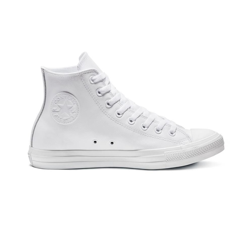 High Tops Tenis Converse Chuck Taylor All Star Leather Unisex Mujer Blancas Colombia | HVOWP-4053