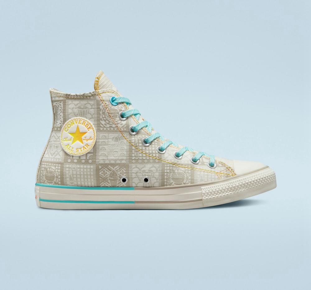 High Tops Tenis Converse Chuck Taylor All Star Mi Gente%2C Mi Alegria Unisex Mujer Blancas Colombia | IRXBA-7853