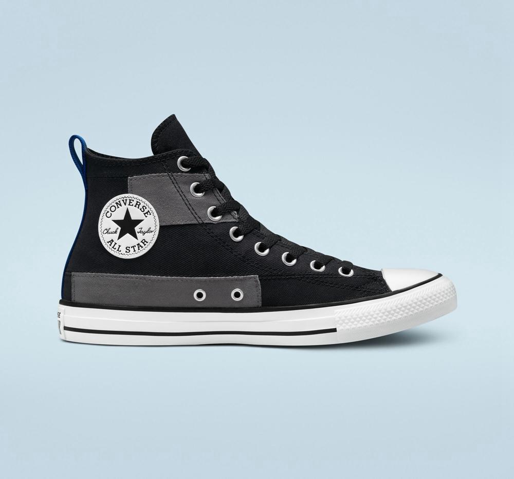 High Tops Tenis Converse Chuck Taylor All Star Desert Patchwork Unisex Mujer Negras Azules Blancas Colombia | JHMVN-4723