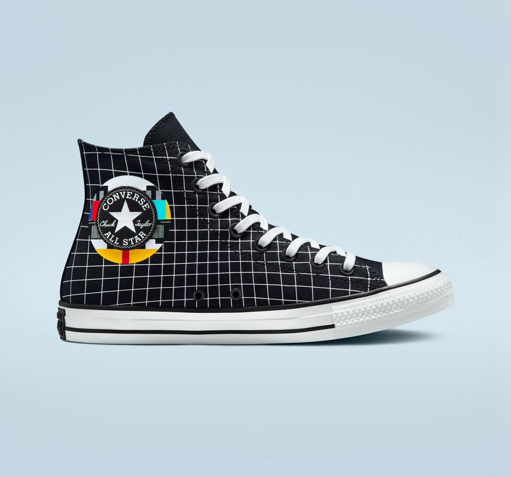 High Tops Tenis Converse Chuck Taylor All Star Color Grid Unisex Hombre Blancas Colombia | MPXZE-1249