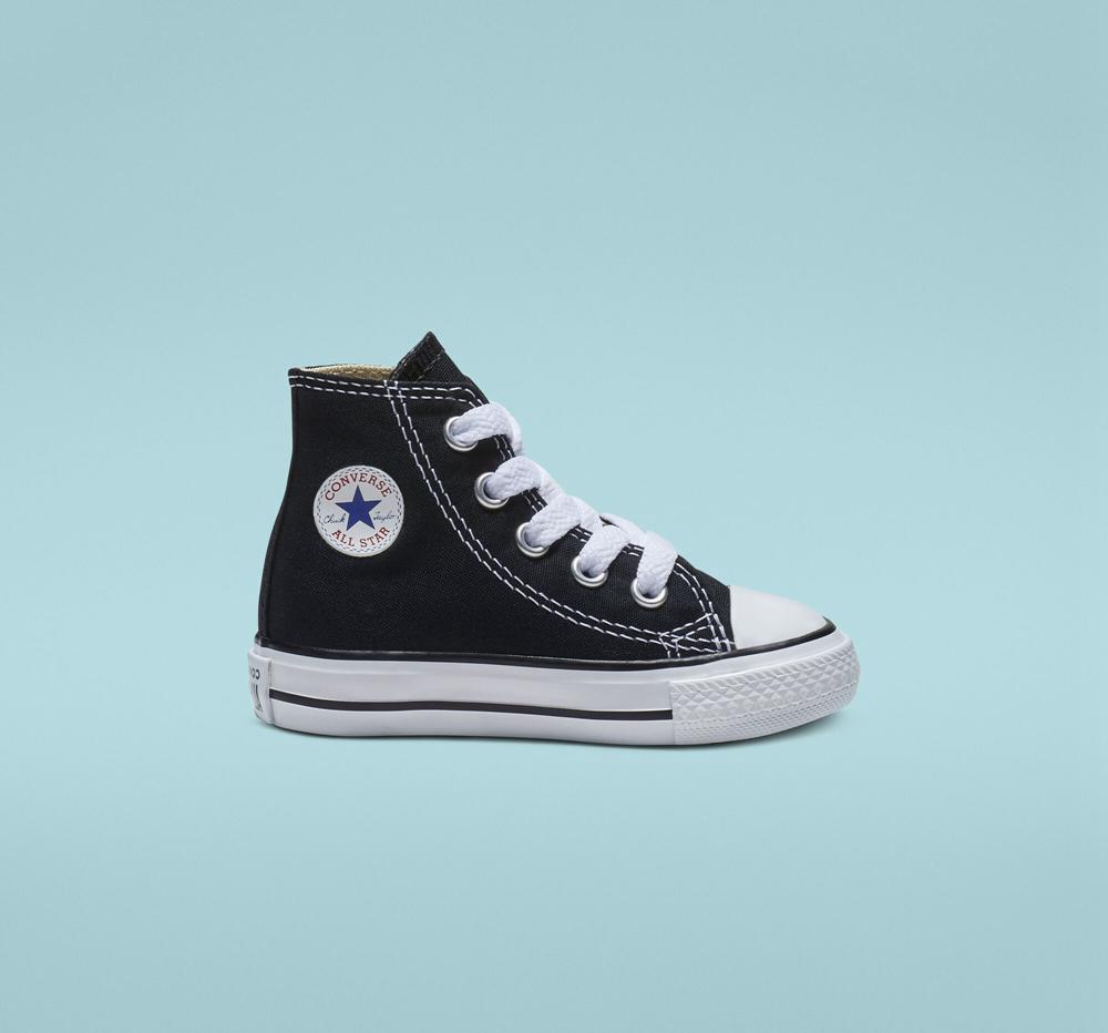 High Tops Tenis Converse Chuck Taylor All Star Classic Toddler Niño Negras Colombia | VKZIO-5903
