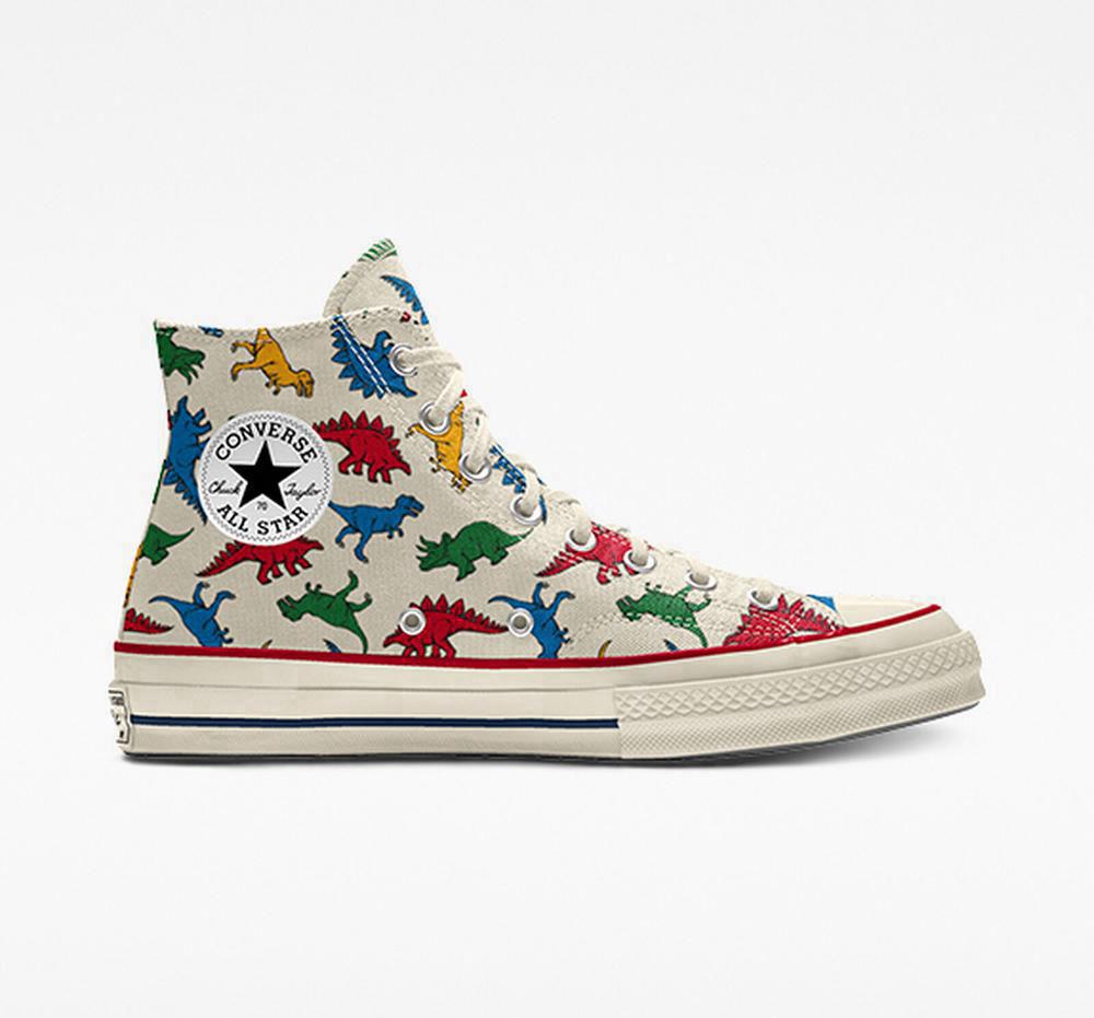 High Tops Tenis Converse Custom Chuck 70 Vintage Canvas By You Unisex Hombre Multicolor Colombia | CXQVJ-7682