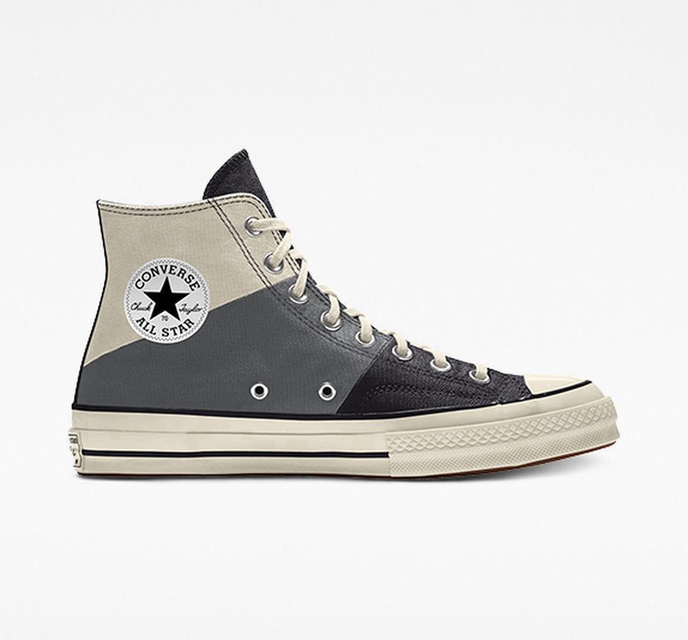 High Tops Tenis Converse Custom Chuck 70 Patchwork By You Unisex Hombre Gris Colombia | YJPUN-4857