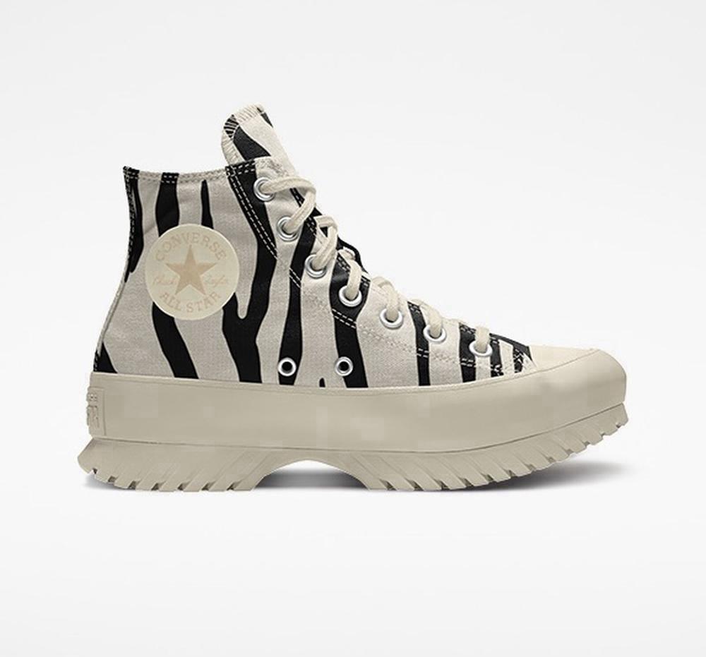 High Tops Tenis Converse Custom Chuck Taylor All Star Lugged Plataforma By You Unisex Mujer Negras Blancas Colombia | HOTCQ-1934