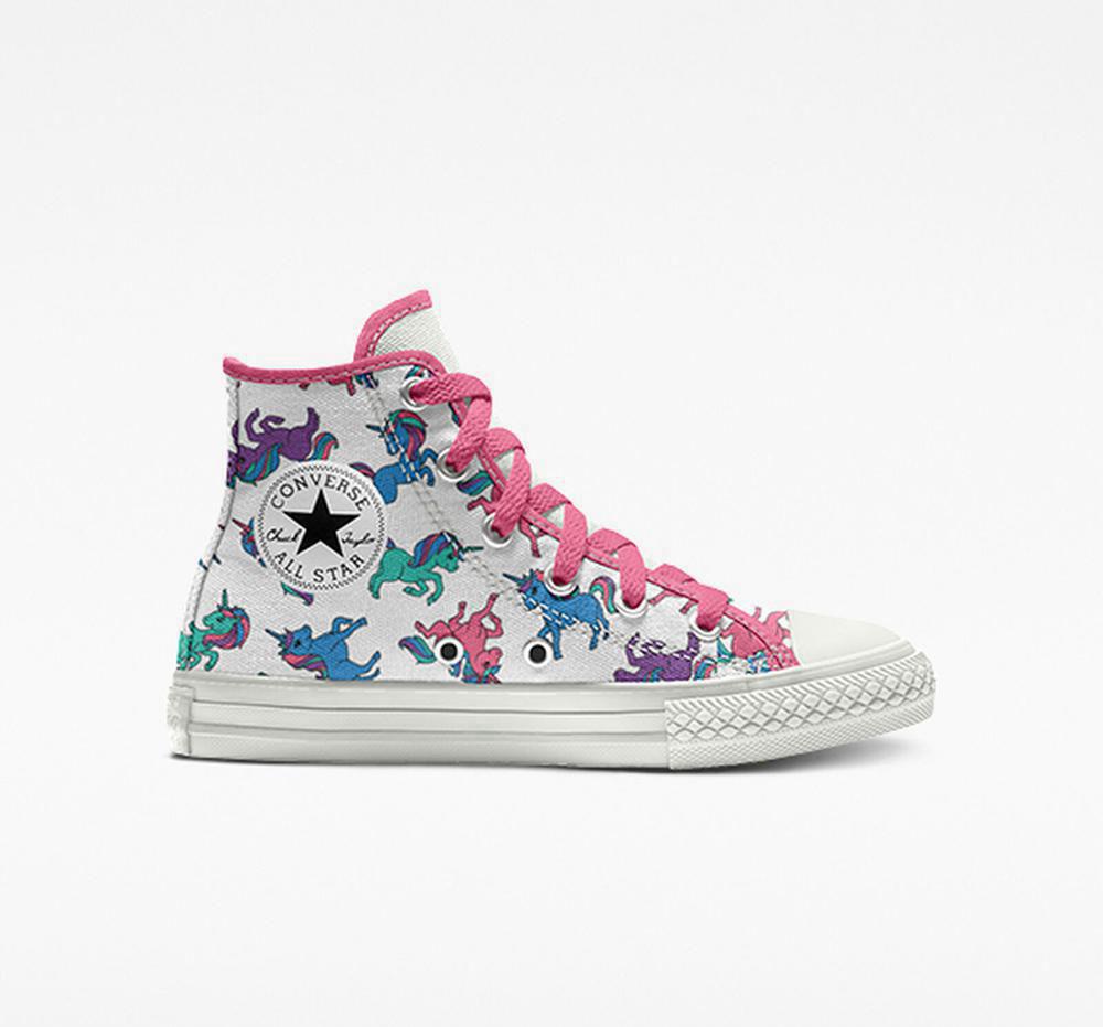 High Tops Tenis Converse Custom Chuck Taylor All Star By You Little Kids Niño Multicolor Colombia | JUSIN-1523