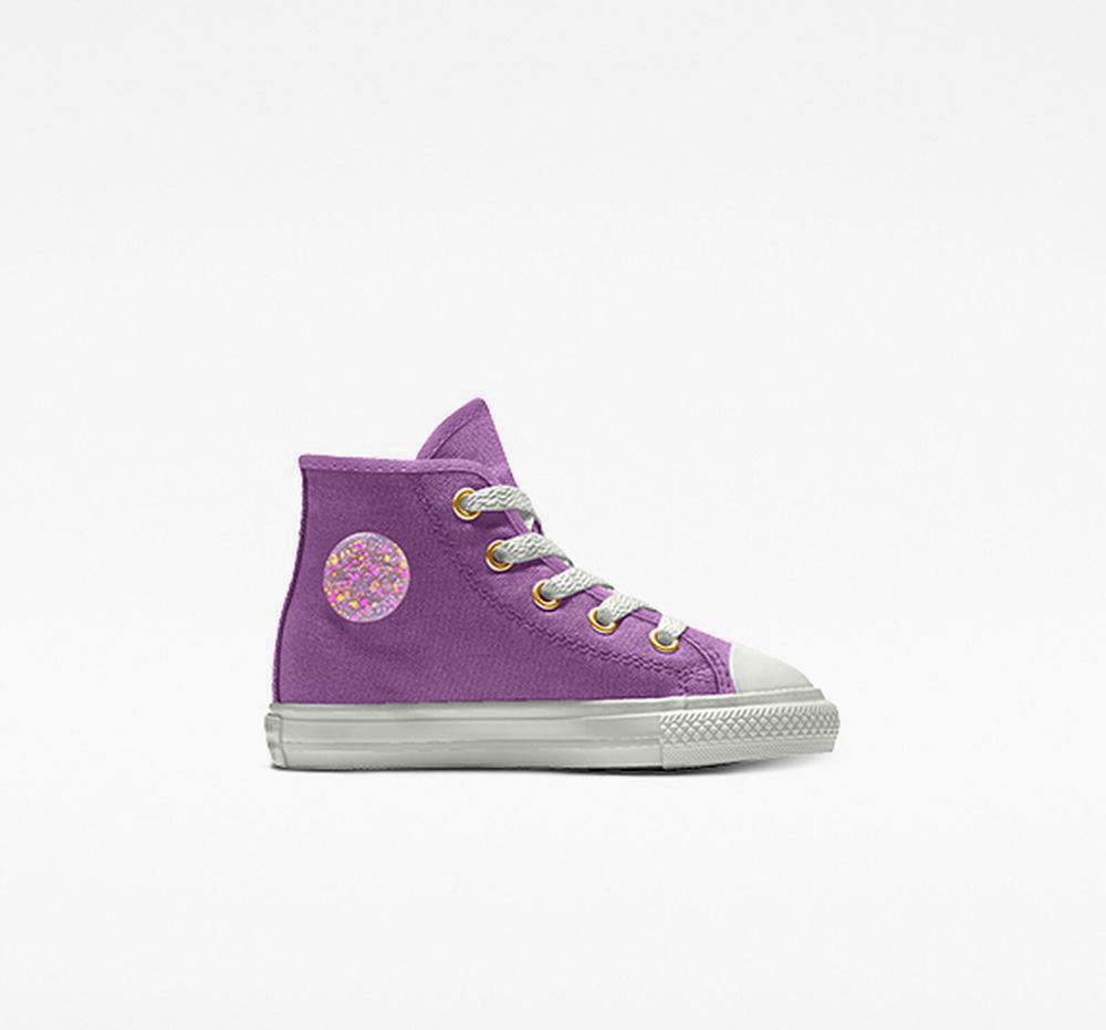 High Tops Tenis Converse Custom Chuck Taylor All Star By You Toddler Niño Moradas Colombia | MUCEG-6294