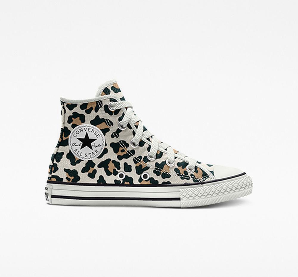 High Tops Tenis Converse Custom Chuck Taylor All Star By You Little Kids Niña Leopardo Colombia | ZCVSX-8372