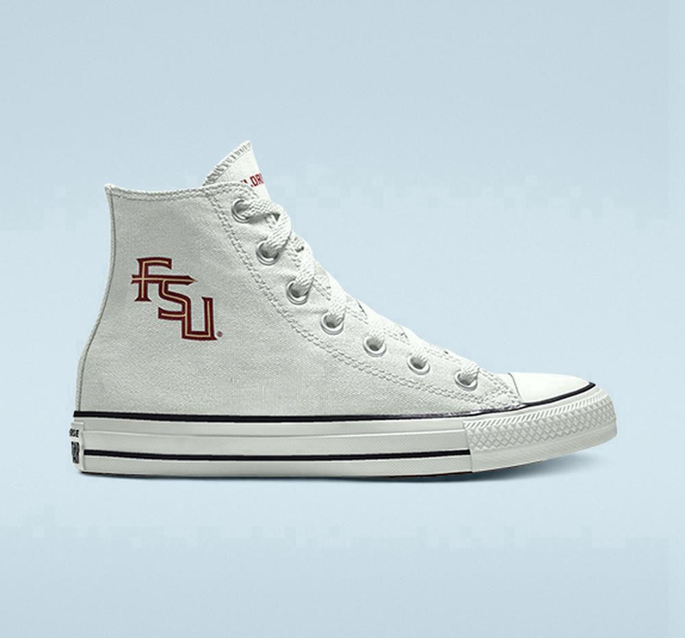 High Tops Tenis Converse Custom Chuck Taylor All Star Florida State University Seminoles By You Unisex Hombre Blancas Colombia | ZSBME-3925