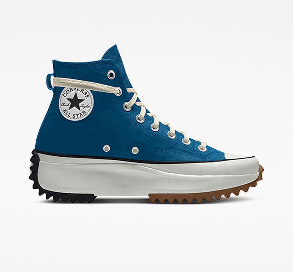High Tops Tenis Converse Custom Run Star Hike By You Unisex Hombre Marinablue Colombia | GHLWM-6751