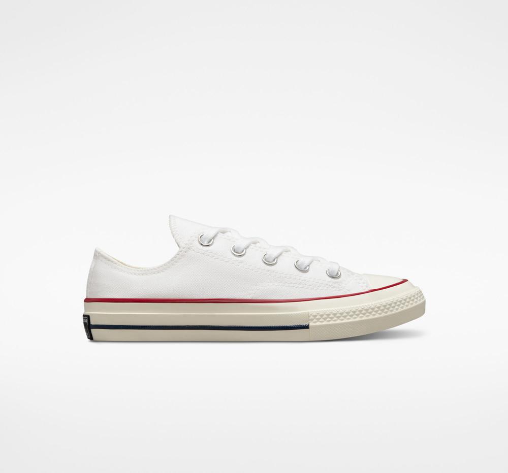 Low Tops Tenis Converse Chuck 70 Vintage Canvas Little Kids Niña Blancas Colombia | EUPSH-9514