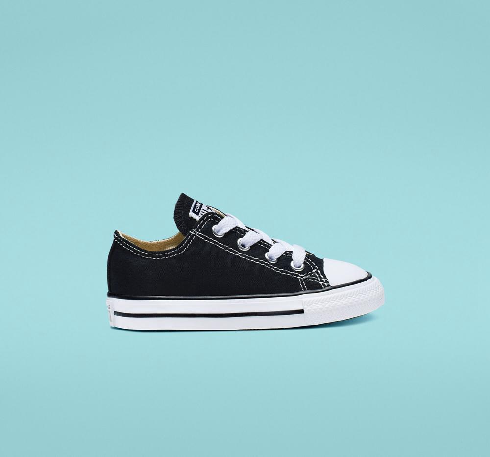 Low Tops Tenis Converse Chuck Taylor All Star Classic Toddler Niño Negras Colombia | BKGHD-4523