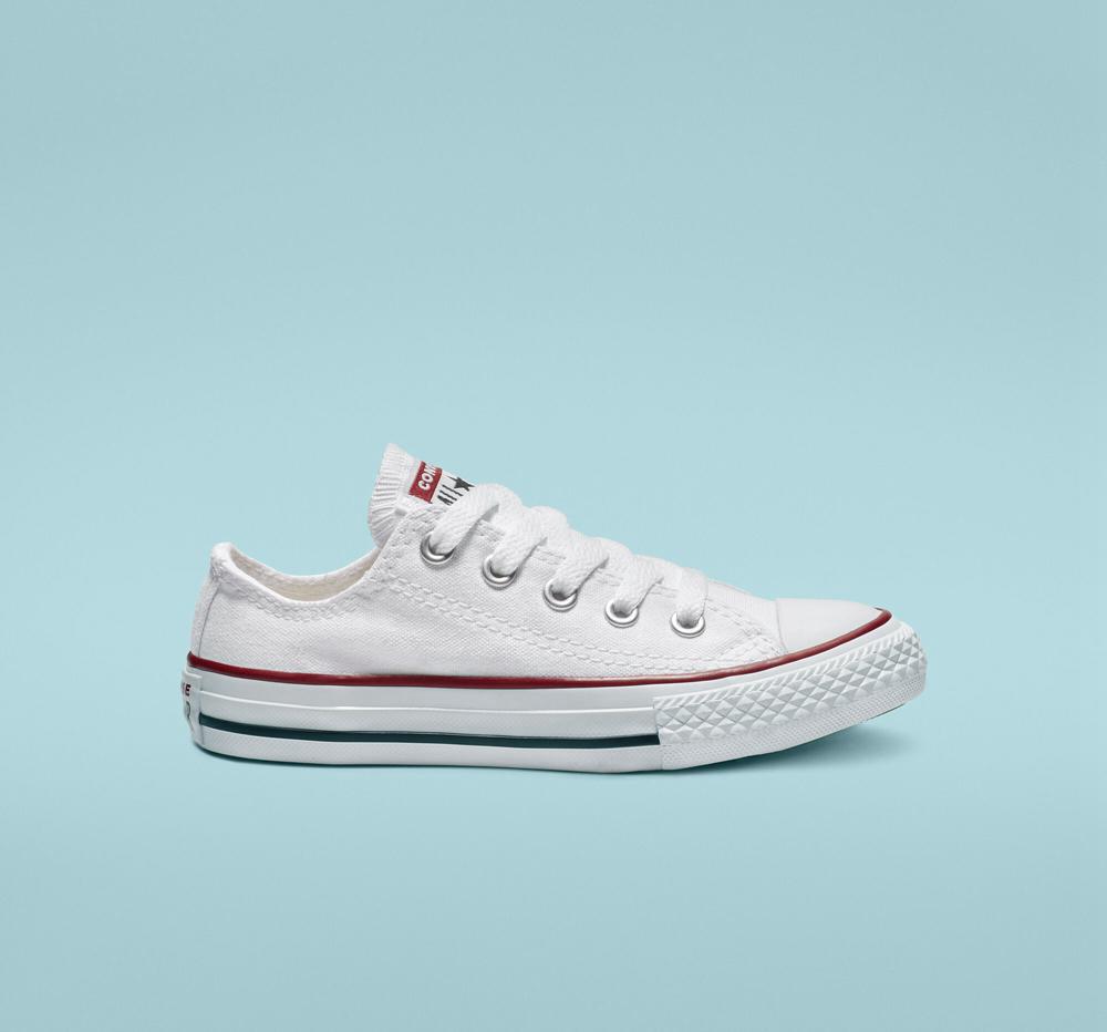 Low Tops Tenis Converse Chuck Taylor All Star Classic Little Kids Niña Blancas Colombia | EUMJT-5239