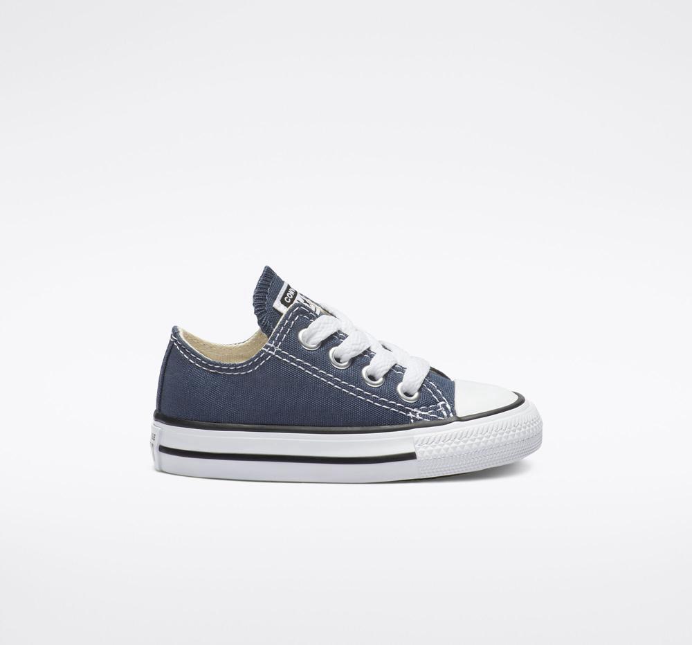 Low Tops Tenis Converse Chuck Taylor All Star Classic Toddler Niña Azul Marino Colombia | FIREQ-4910
