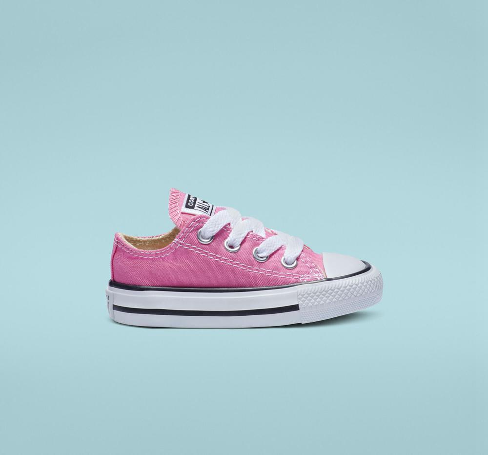 Low Tops Tenis Converse Chuck Taylor All Star Classic Toddler Niña Rosas Colombia | KNEGQ-1472