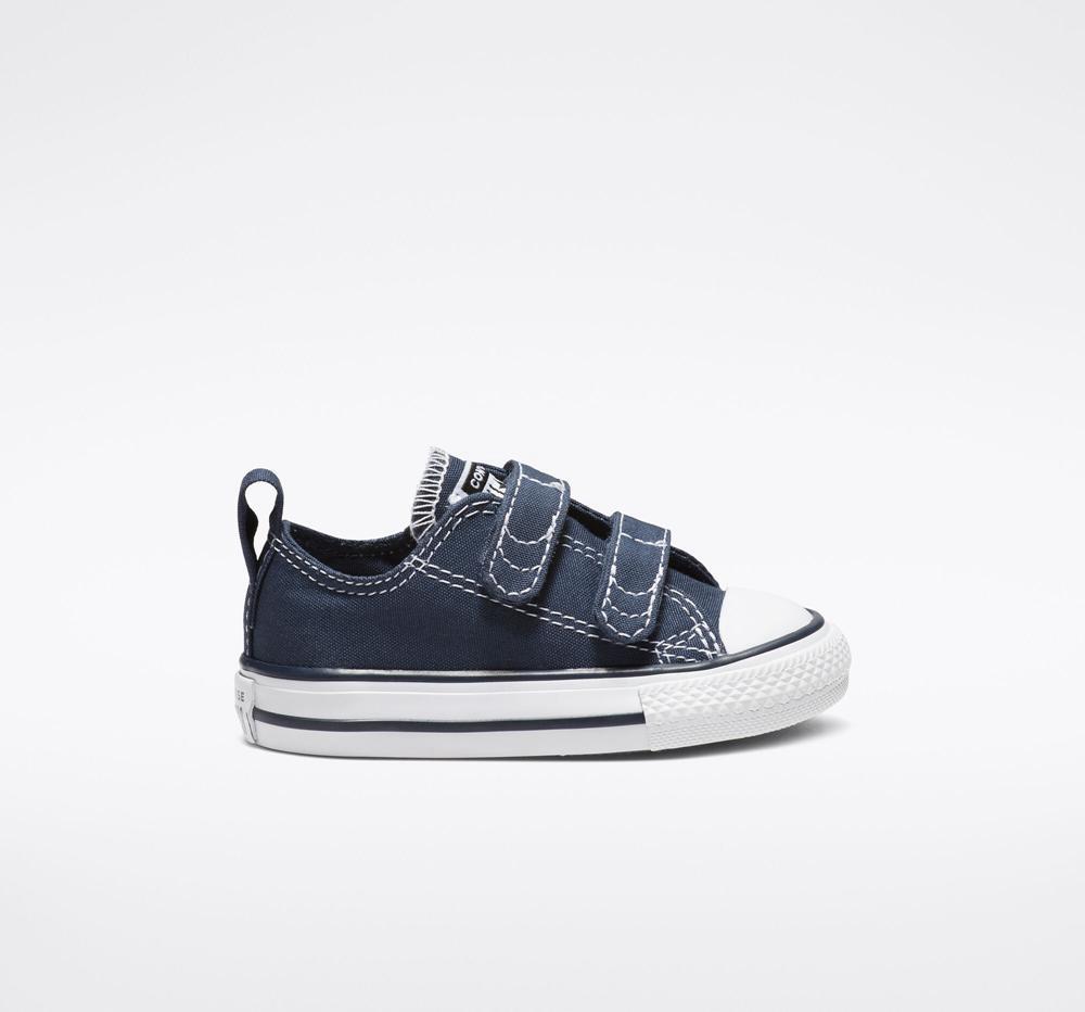 Low Tops Tenis Converse Chuck Taylor All Star Easy On Toddler Niño Azul Marino Blancas Colombia | UMDXL-9682