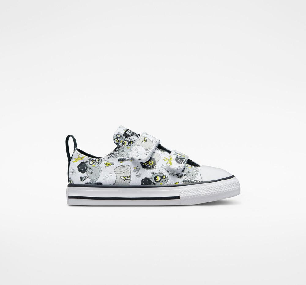 Low Tops Tenis Converse Chuck Taylor All Star Easy On Raccoons Toddler Niño Blancas Negras Gris Colombia | YEZDW-7582