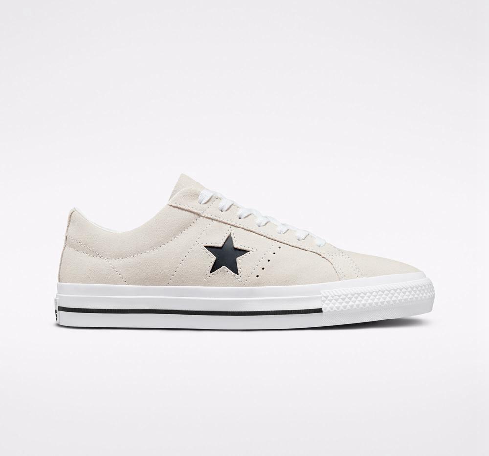 Low Tops Tenis Converse Cons One Star Pro Suede Skate Hombre Blancas Negras Colombia | TFGVA-0691