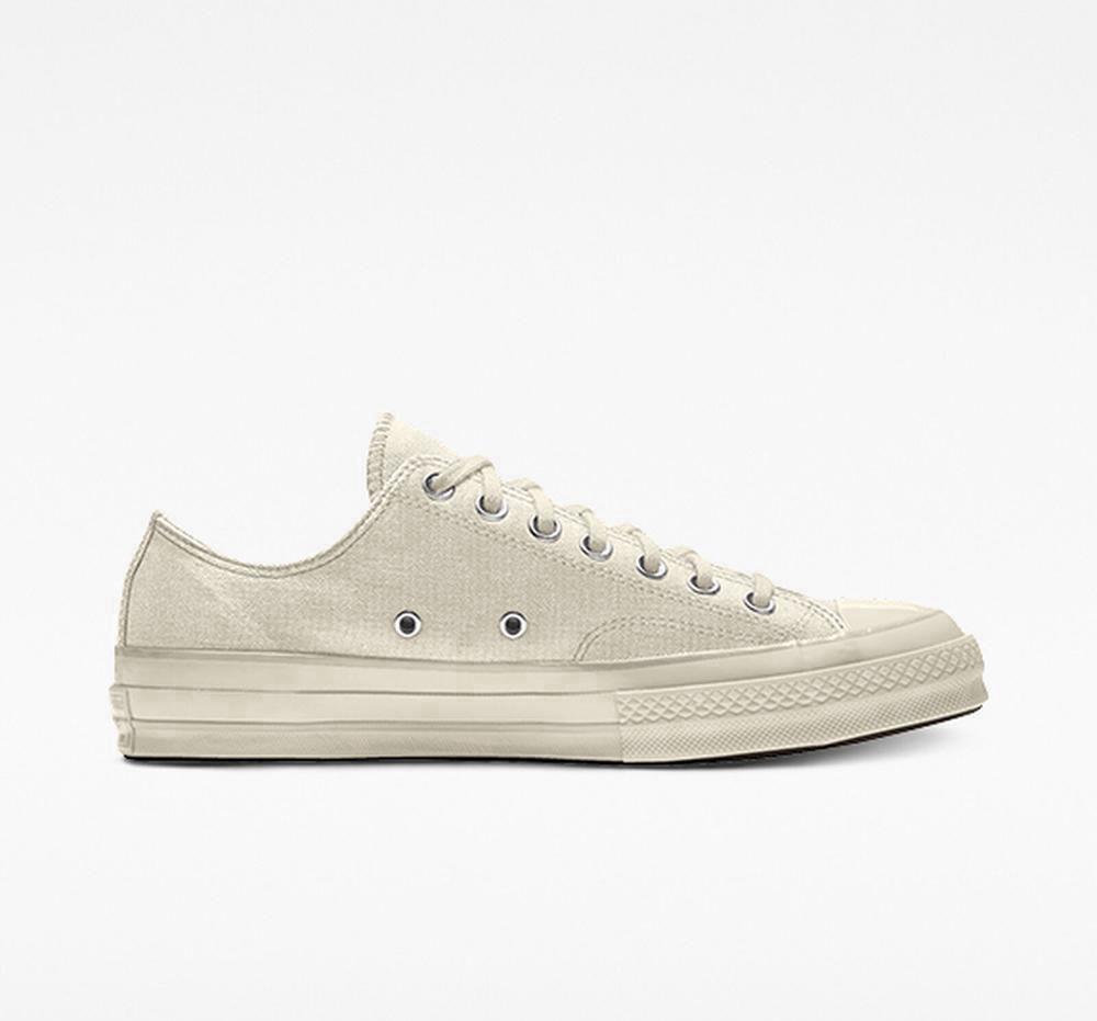 Low Tops Tenis Converse Custom Chuck 70 Vintage Canvas By You Unisex Mujer Gris Colombia | RJDBL-8174