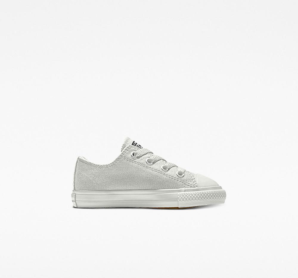 Low Tops Tenis Converse Custom Chuck Taylor All Star By You Toddler Niña Gris Colombia | GRQDE-4273