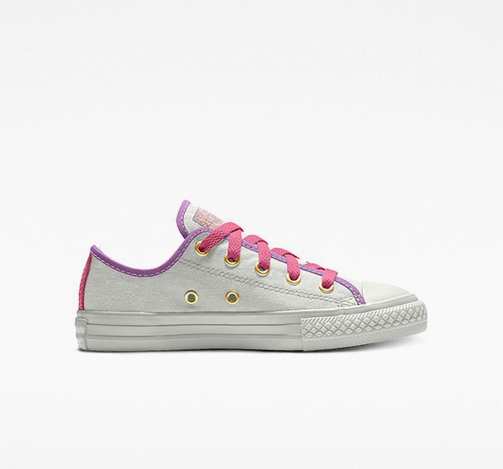 Low Tops Tenis Converse Custom Chuck Taylor All Star By You Little Kids Niño Blancas Colombia | KEZQA-6039