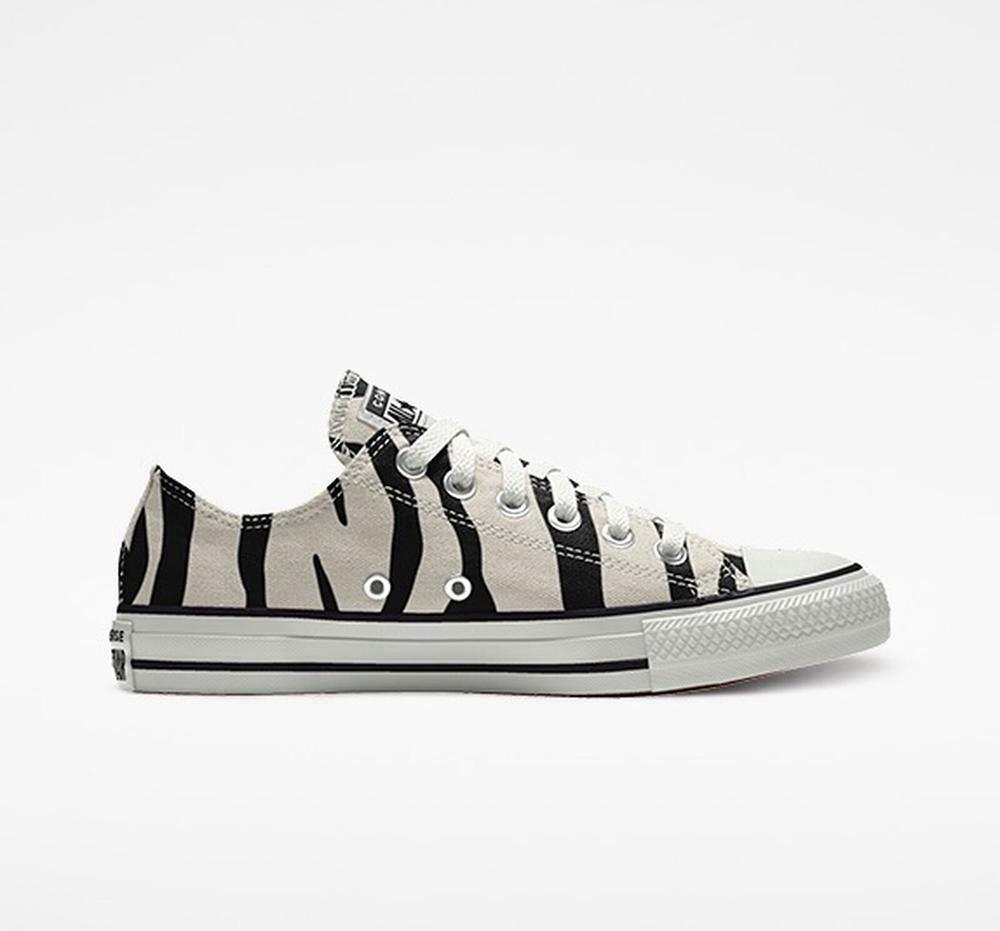 Low Tops Tenis Converse Custom Chuck Taylor All Star By You Unisex Mujer Negras Blancas Colombia | NGMZP-4728