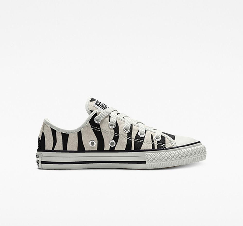 Low Tops Tenis Converse Custom Chuck Taylor All Star By You Little Kids Niña Negras Blancas Colombia | RMOIZ-7854