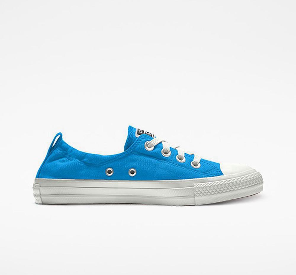 Low Tops Tenis Converse Custom Chuck Taylor All Star Shoreline Slip By You Mujer Azules Colombia | ZPEGX-0624