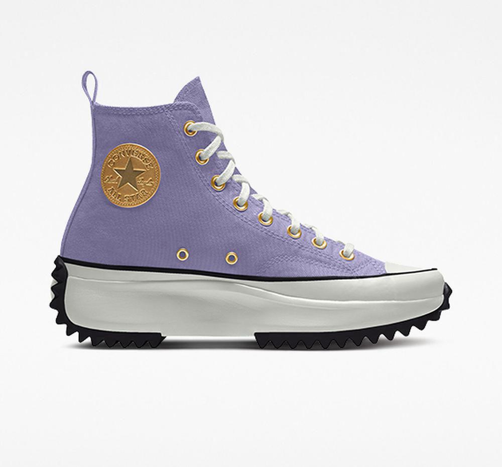 Zapatos Plataforma Tenis Converse Custom Run Star Hike By You Unisex High Top Mujer Moradas Colombia | BHSNE-6150