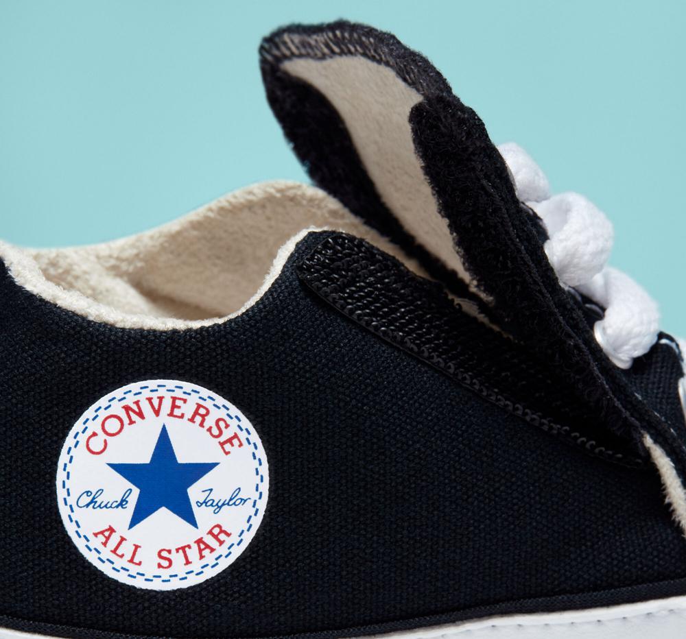 Botas Media Caña Tenis Converse Chuck Taylor All Star Cribster Easy On Baby Niña Negras Blancas  Colombia |  UKSYG-6147