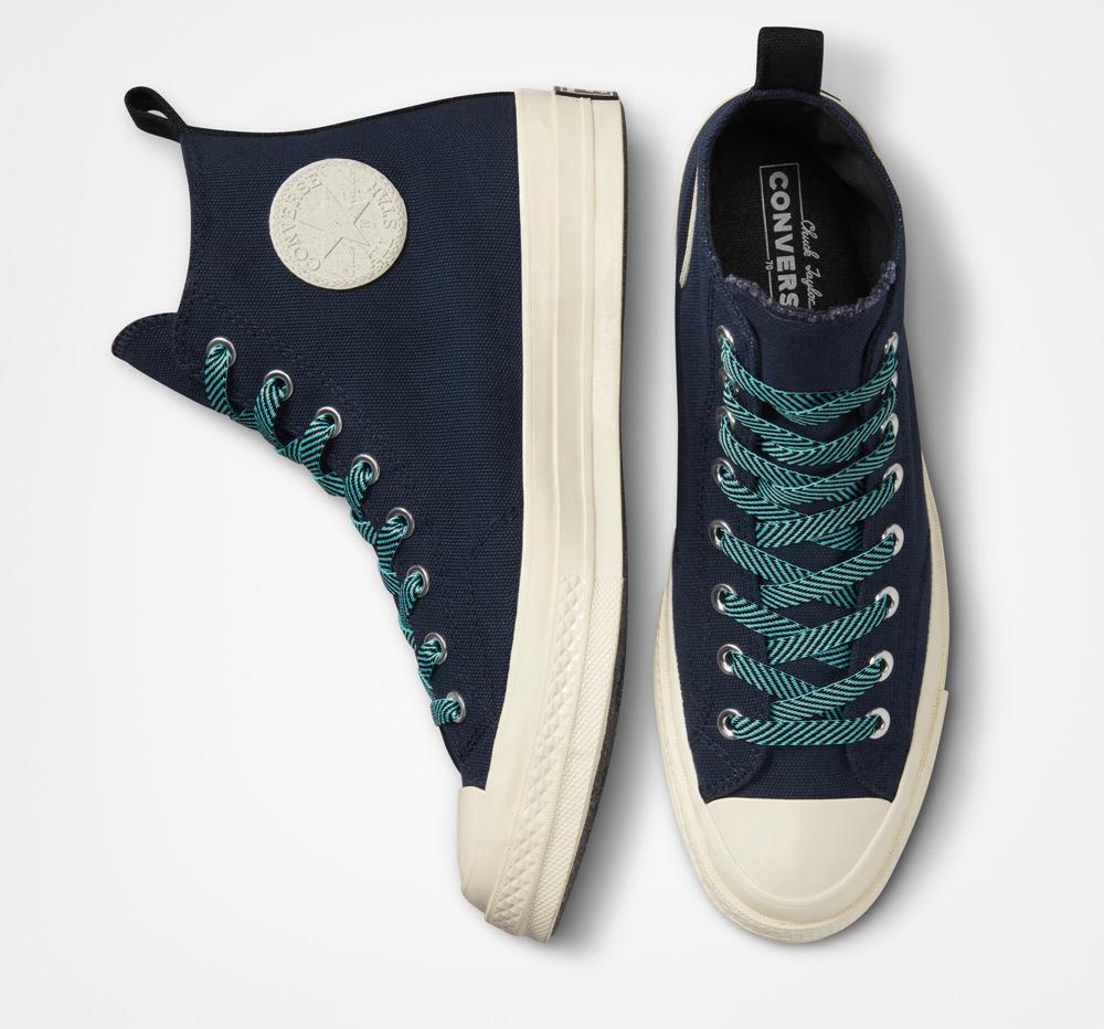 Botas Tenis Converse Chuck 70 Counter Climate Gore Tex Unisex Mujer Azul Marino Obsidian Verde Menta  Colombia |  CSZNP-9754