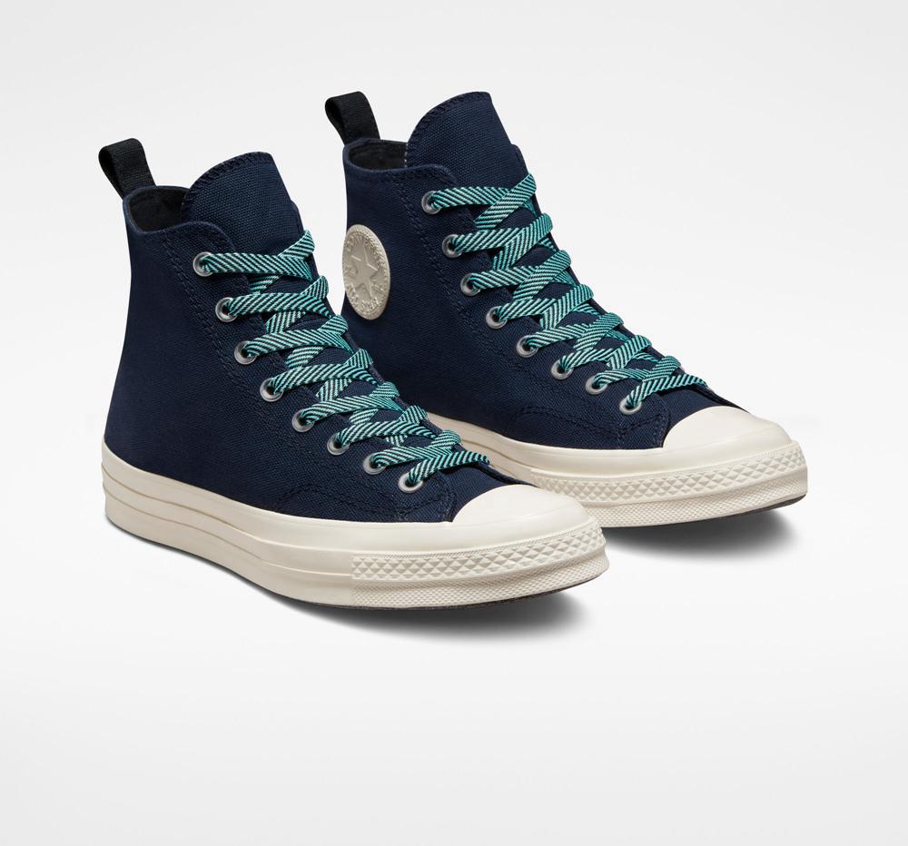 Botas Tenis Converse Chuck 70 Counter Climate Gore Tex Unisex Mujer Azul Marino Obsidian Verde Menta  Colombia |  CSZNP-9754