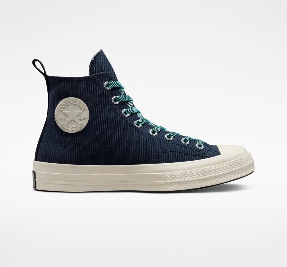 Botas Tenis Converse Chuck 70 Counter Climate Gore Tex Unisex Mujer Azul Marino Obsidian Verde Menta  Colombia |  CSZNP-9754