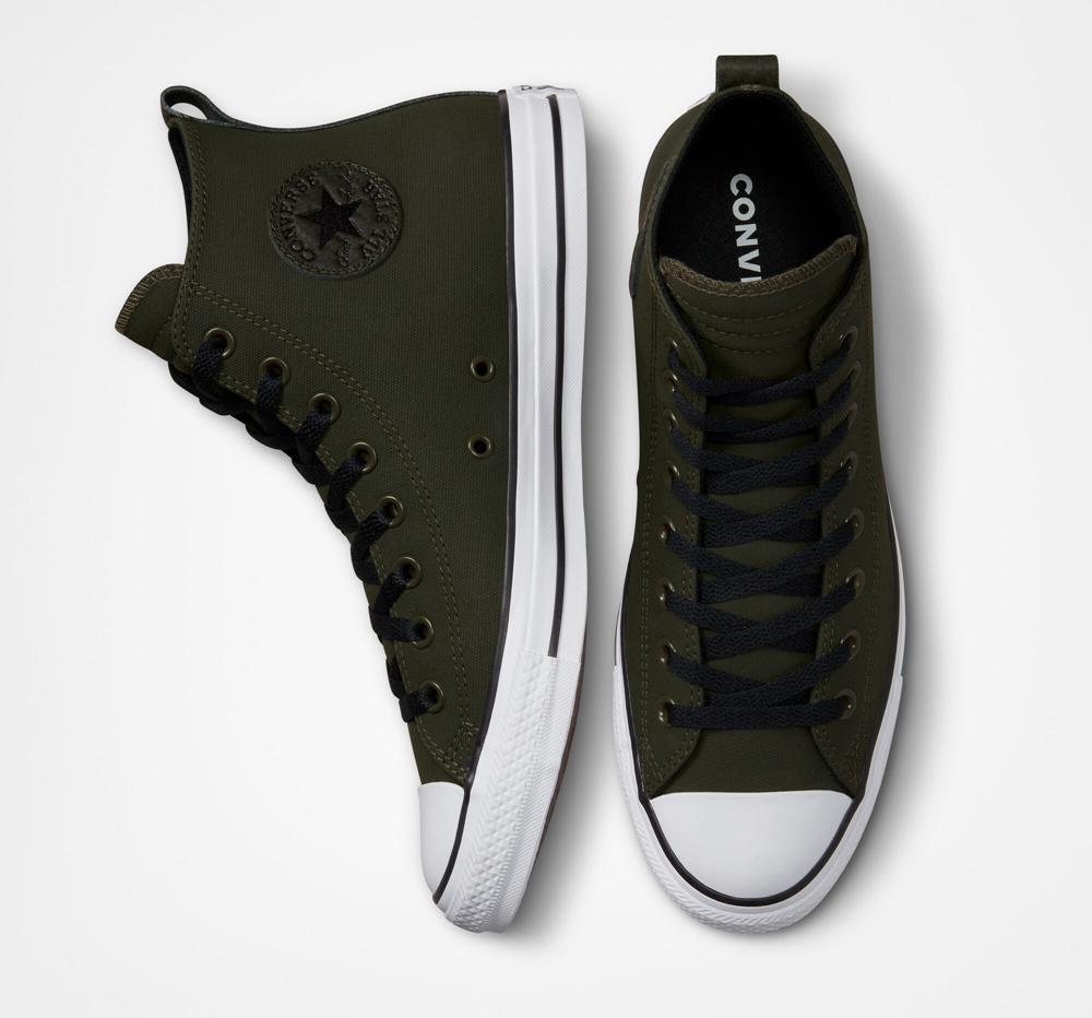 Botas Tenis Converse Chuck Taylor All Star Tectuff Unisex Mujer Verde Blancas Negras  Colombia |  MOIGC-7829