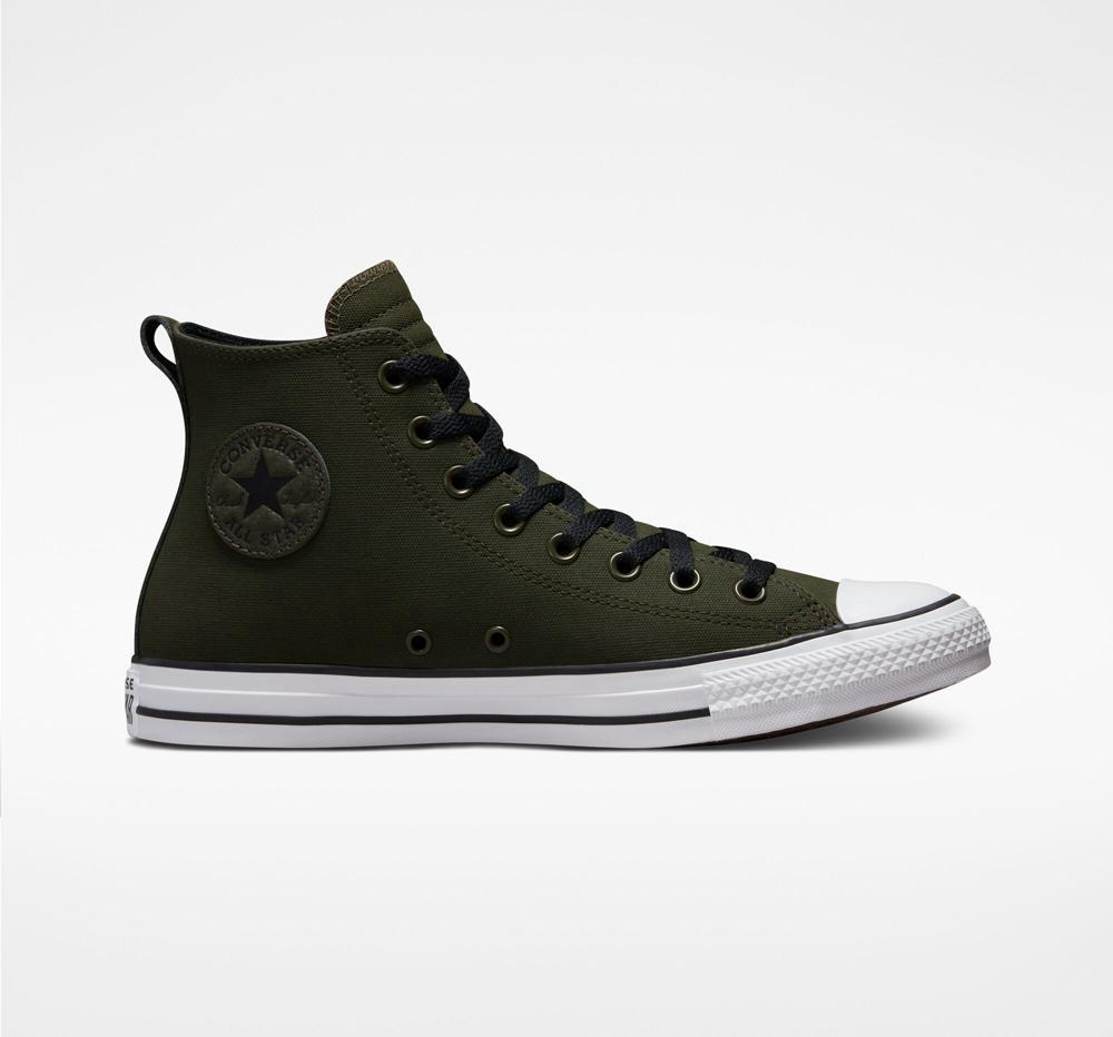 Botas Tenis Converse Chuck Taylor All Star Tectuff Unisex Mujer Verde Blancas Negras  Colombia |  MOIGC-7829