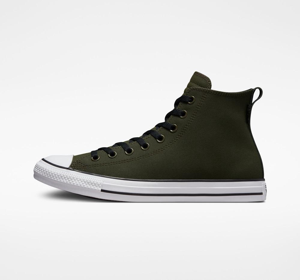 Botas Tenis Converse Chuck Taylor All Star Tectuff Unisex Hombre Verde Blancas Negras  Colombia |  SOPEV-9308