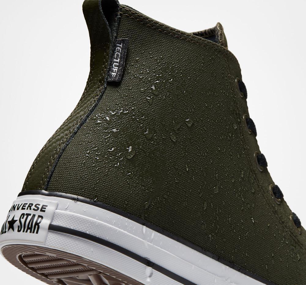 Botas Tenis Converse Chuck Taylor All Star Tectuff Unisex Hombre Verde Blancas Negras  Colombia |  SOPEV-9308