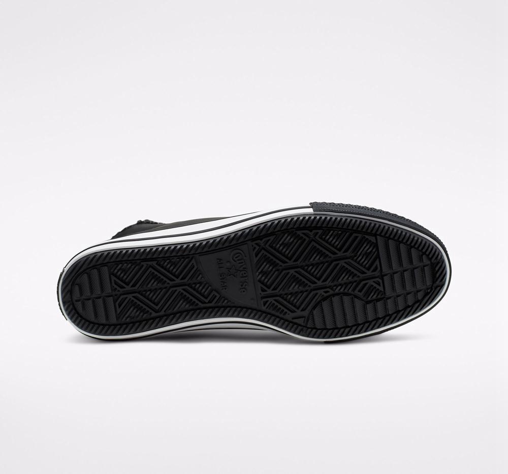 Botas Tenis Converse Chuck Taylor All Star Invierno Gore Tex Unisex Mujer Negras Negras Blancas  Colombia |  VJWIU-6921