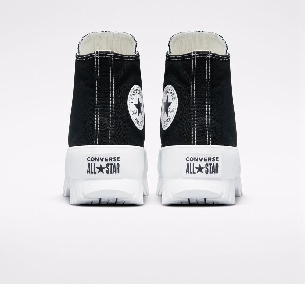 Botas Tenis Converse Chuck Taylor All Star Lugged 2.0 Unisex Mujer Negras Blancas  Colombia |  VXUJY-2308