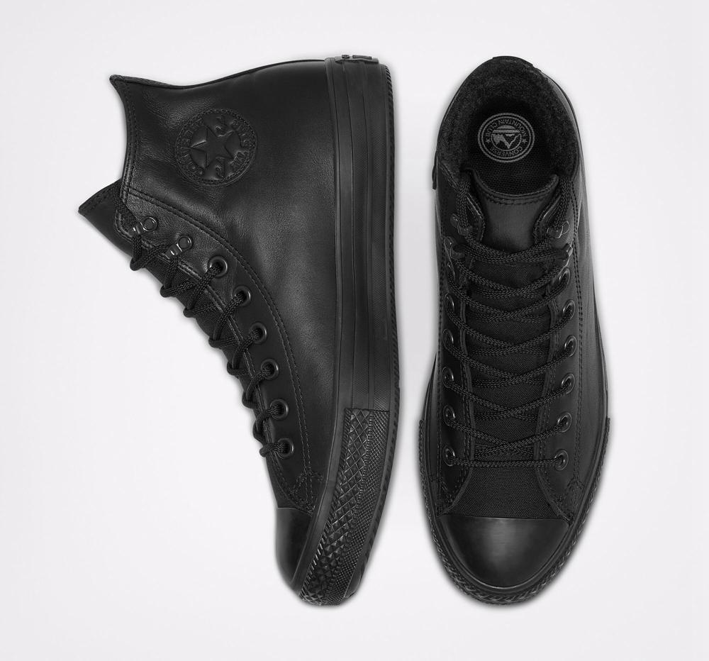 Botas Tenis Converse Chuck Taylor All Star Invierno Gore Tex Unisex Hombre Negras Negras Negras  Colombia |  YCXHU-1734