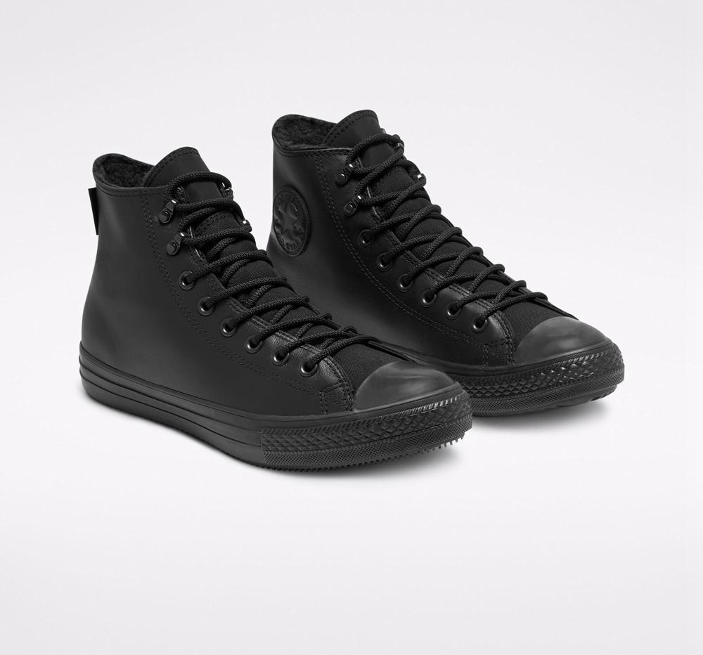 Botas Tenis Converse Chuck Taylor All Star Invierno Gore Tex Unisex Hombre Negras Negras Negras  Colombia |  YCXHU-1734