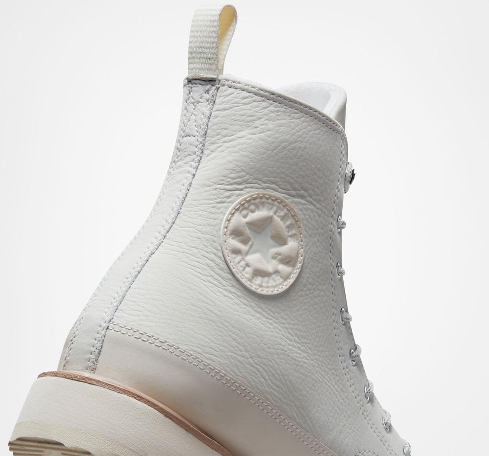 Botas Tenis Converse Chuck Taylor Crafted Unisex Mujer Blancas Rosas  Colombia |  HLPYA-6043